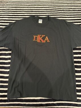 Gildan Black Short Sleeve Pi Kappa Alpha Logo Tee